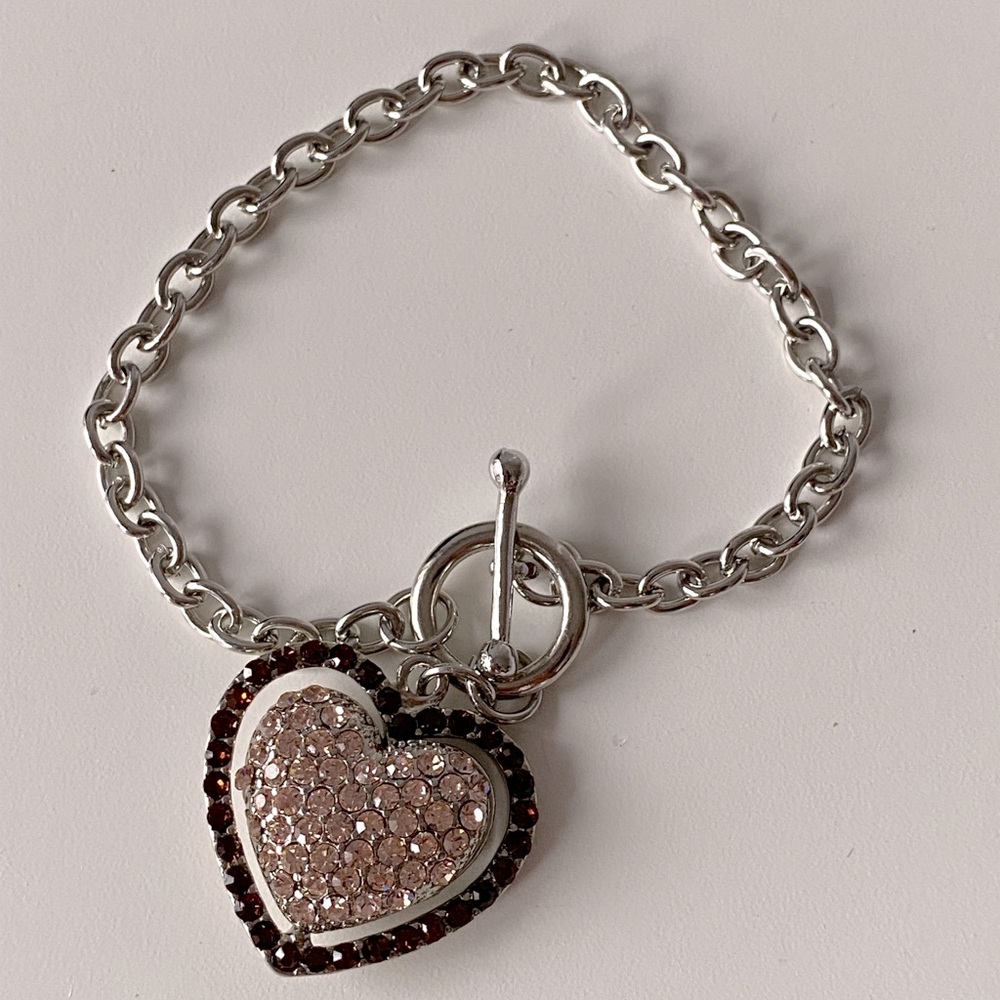 pink heart bracelet